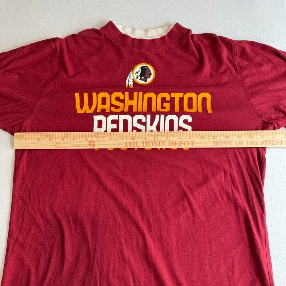 VTG Y2K Reebok NFL‎ Washington Redskins Mens Small Shirt Maroon Layered Tee - Picture 6 of 16